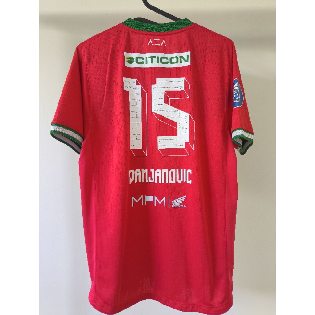 MATCHWORN JERSEY DAMJANOVIC PERSEBAYA ALTERNATE 2024 (L) ORIGINAL BAJU BOLA ASLI RARE LANGKA