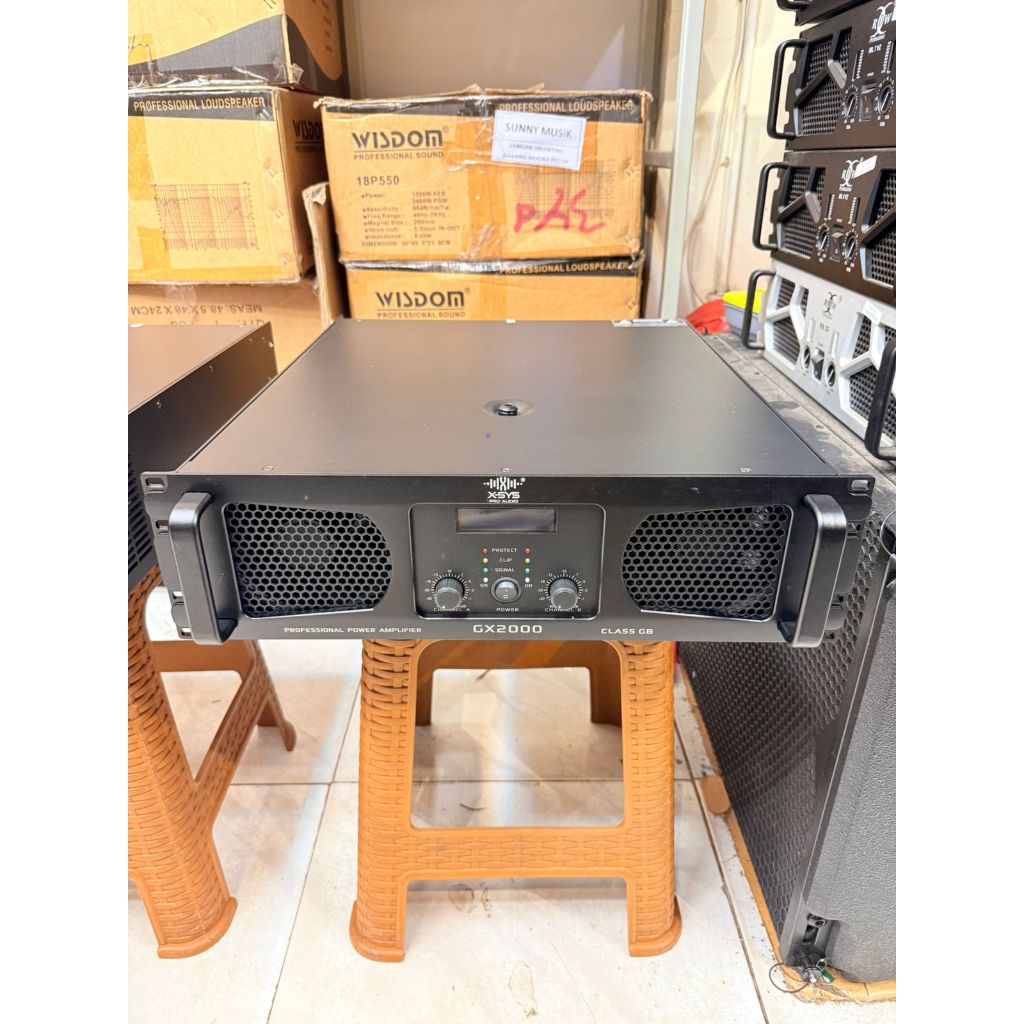 Power Amplifier 2 channel Xsys GX-2000 Class GB / Power 2 channel Class GB Xsys GX-2000 Original