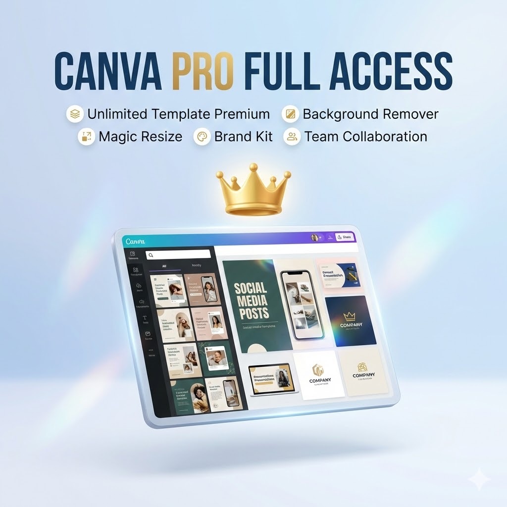 Canva Premium Pro 1 Bulan 1 Tahun Lifetime Bergaransi
