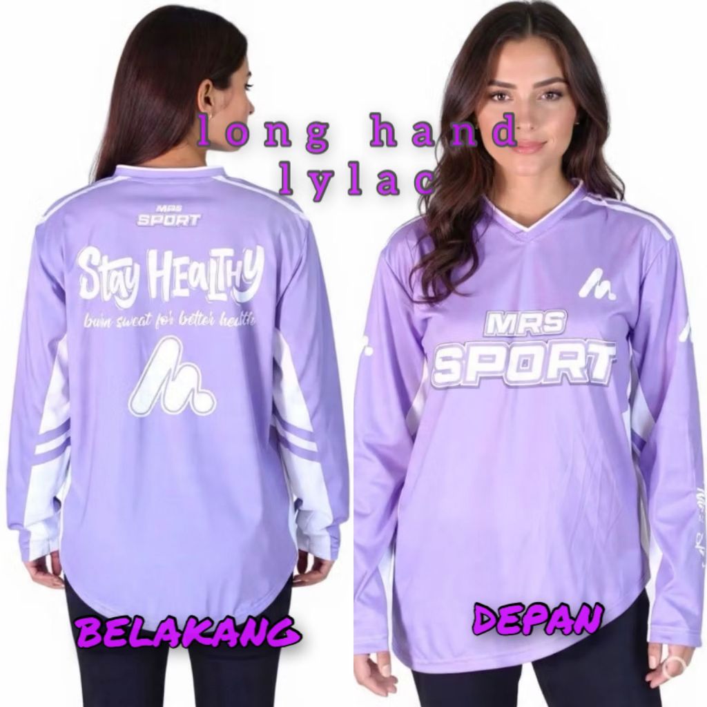 Jersey Sports dan Santai Baju Atasan Wanita Lengan Panjang Motif Bunga Colorful – Jersey Zumba, Pade