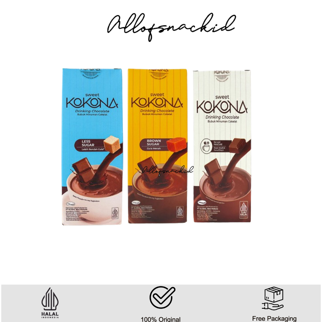 Sweet Kokona - Drinking Chocolate - Bubuk Minuman Cokelat - Box / Ecer