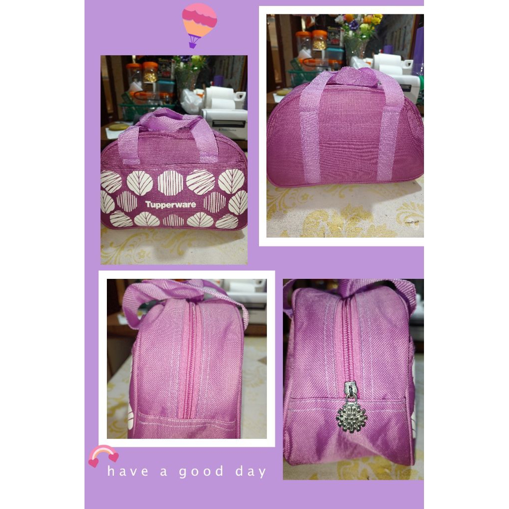 Tas bekal tupperware preloved - Tas waist bag anak laki-laki - Tempat bekal tupperware baru