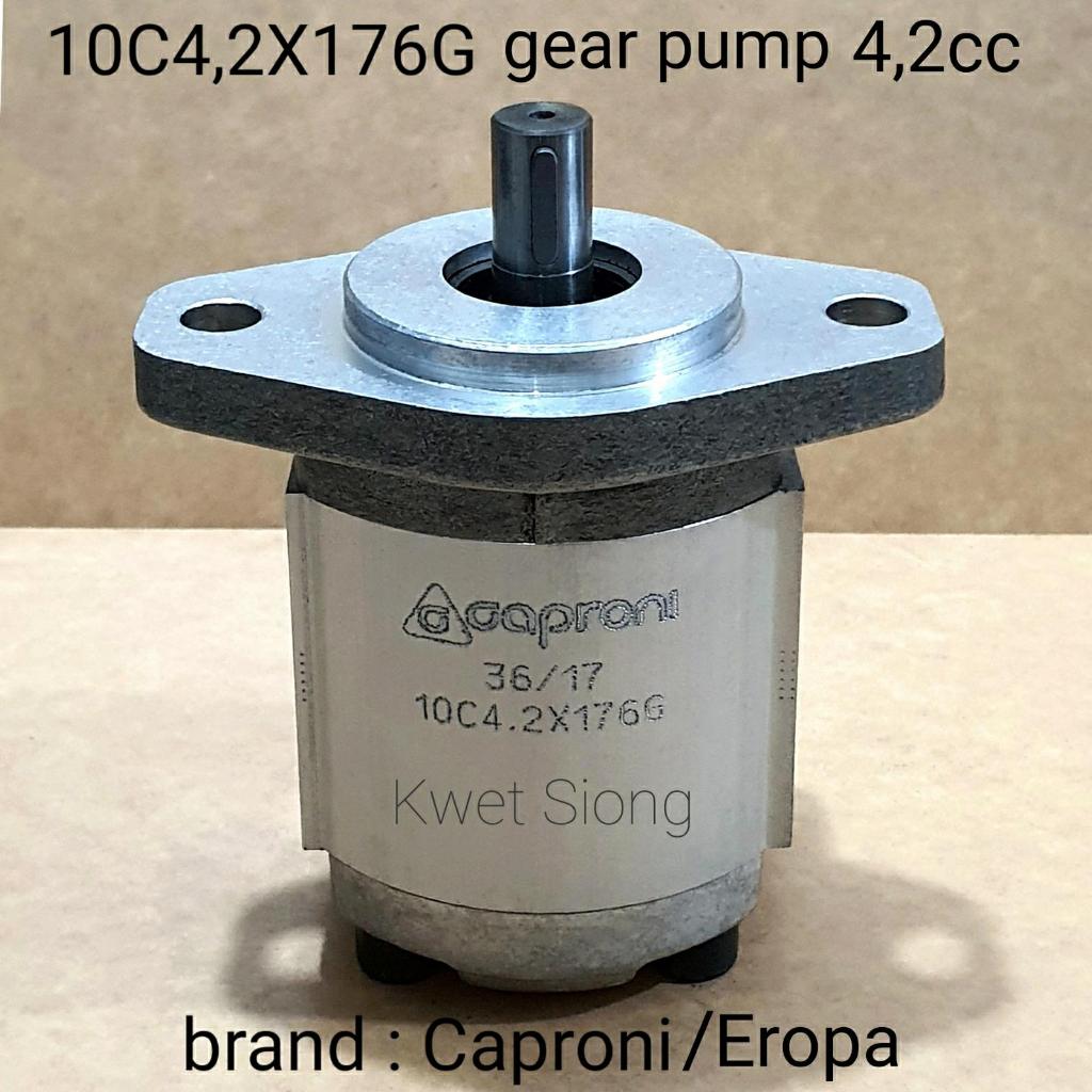 pompa hydrolik 10C4,2X176G gear pump 4,2cc merk Caproni - Eropa