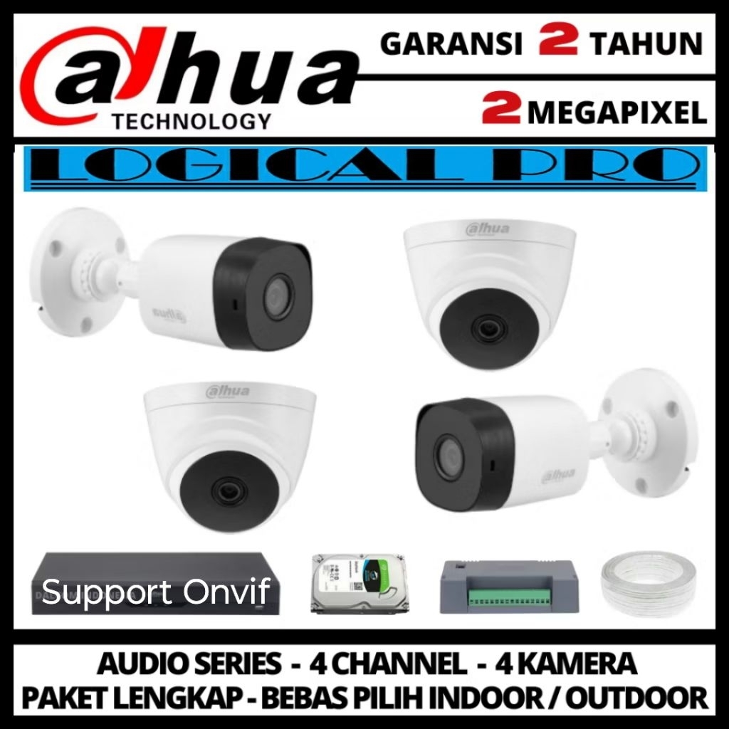 paket cctv Dahua 4 kamera