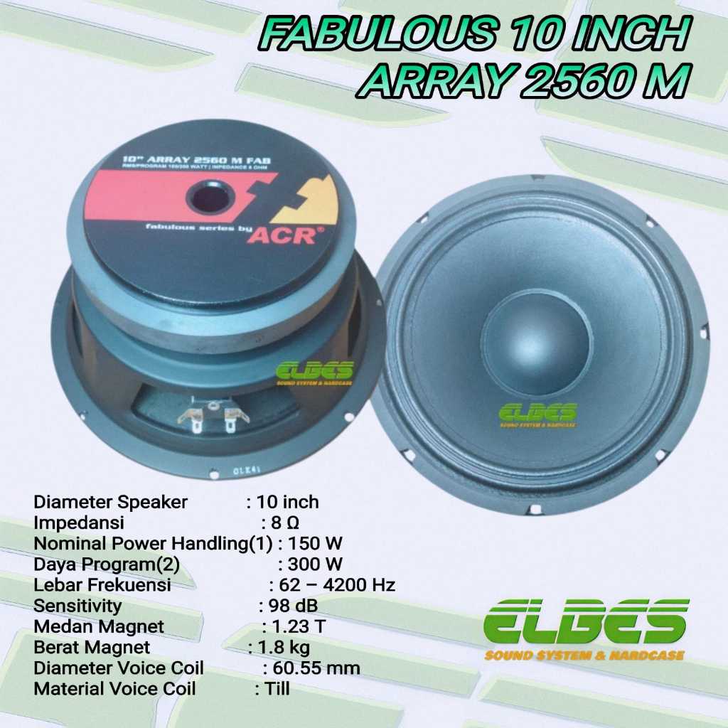 Speaker ACR Fabulous 10" array 2560 fabolus