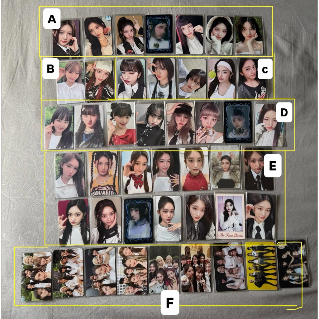 photocard ive yujin rei gaeul liz leeseo wonyoung eleven after like love dive i’ve ive i am i’ve min
