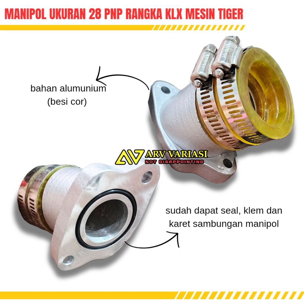 MANIPOL PNP RANGKA KLX MESIN HONDA GL TIGER UKURAN 28 PNP KARBU PE PWL PWK
