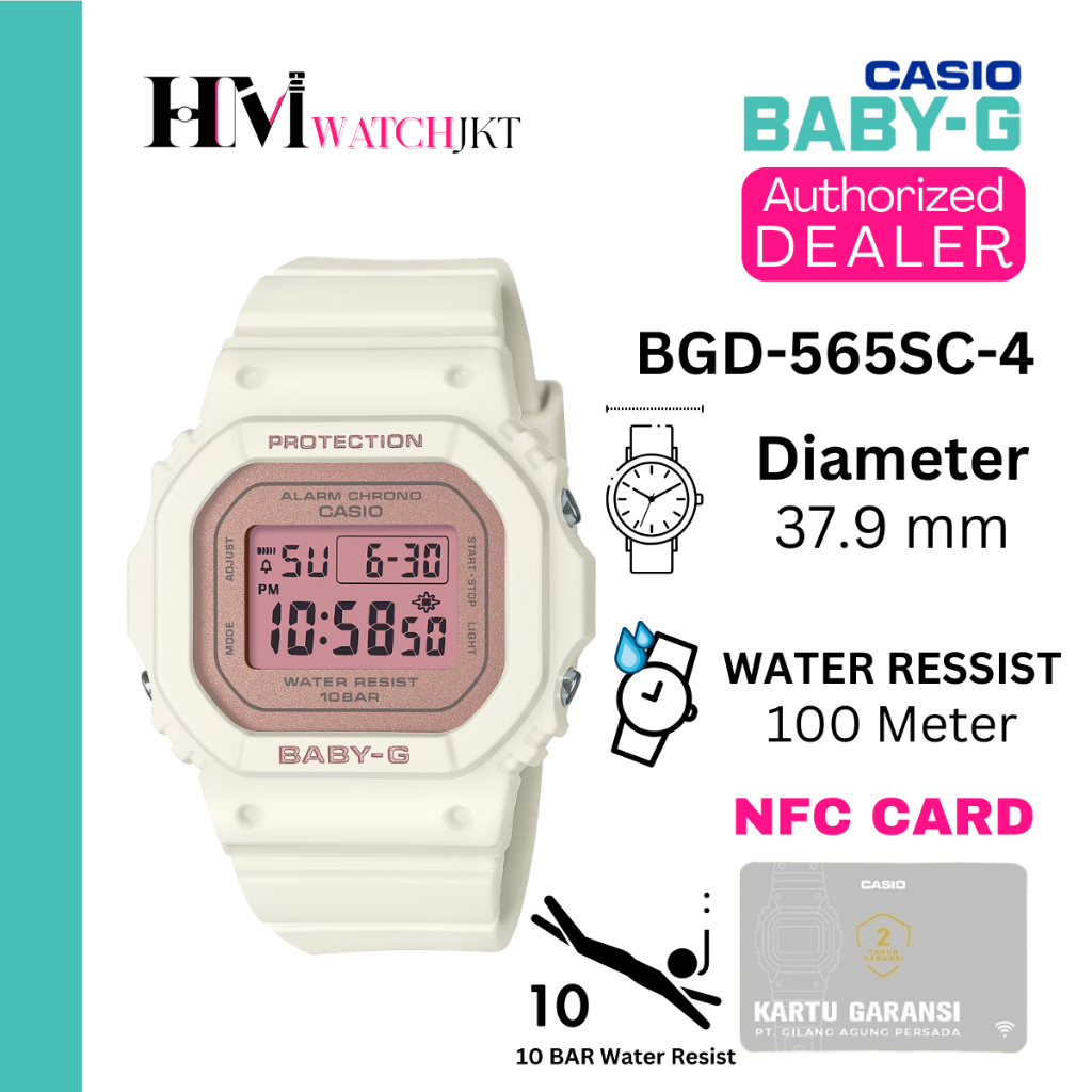 CASIO BABY-G BGD-565SC-4DR Jam Tangan Wanita Original Digital Antiair BGD-565SC-4