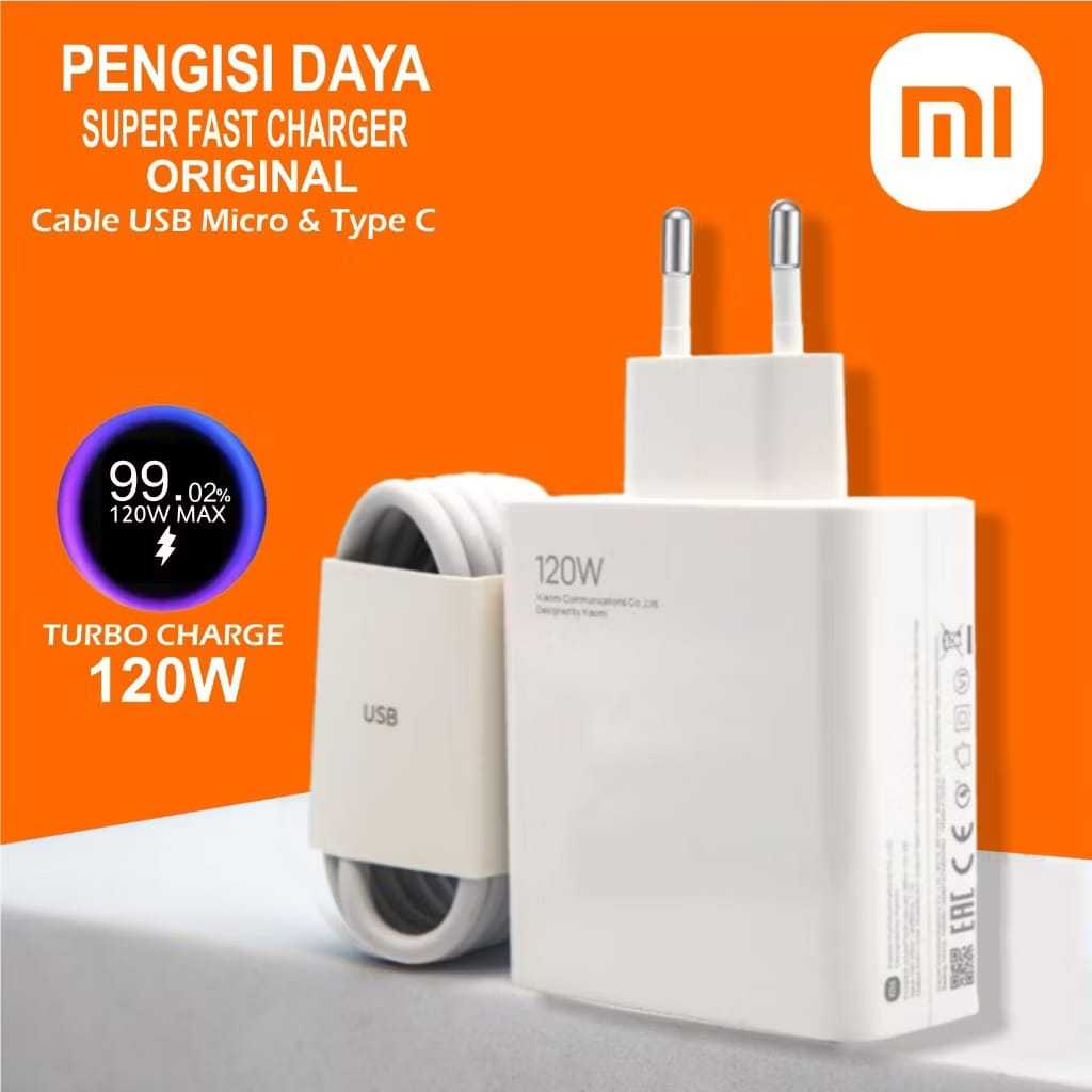 Charger ORIGINAL XIAOMI Fast Charging 120 33 Watt