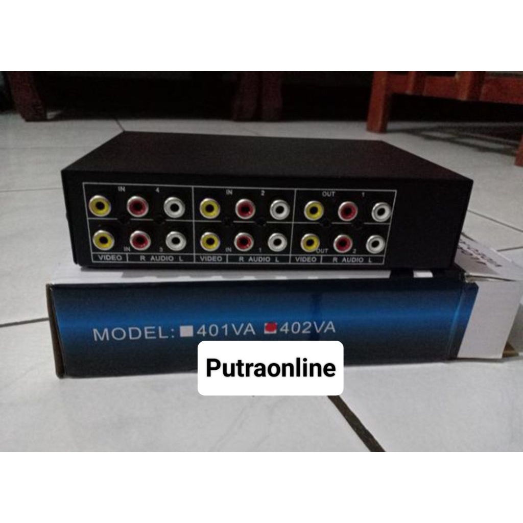 AV Selector 402 Audio Video Switcher - AV Selector 402
