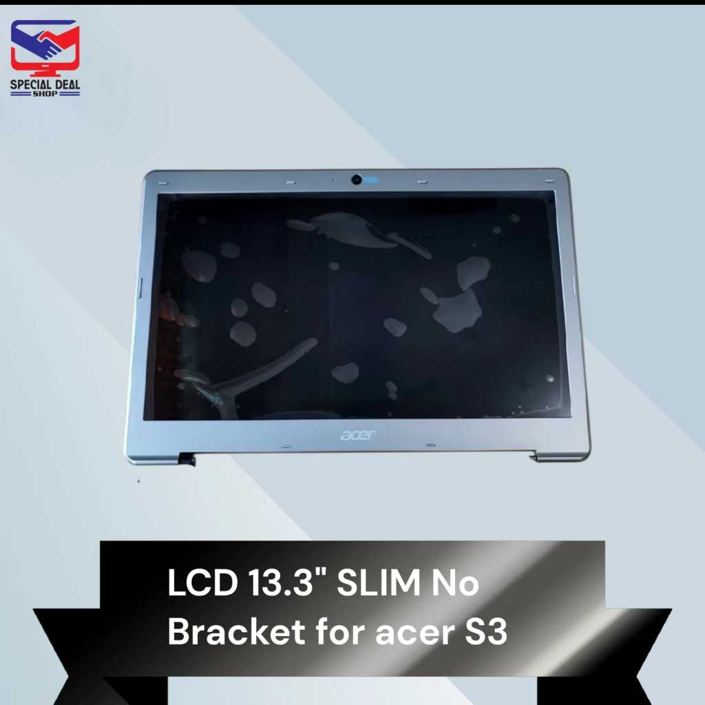 LCD 13.3 LED Acer S3-951 S3-391 lengkap Casing Silver