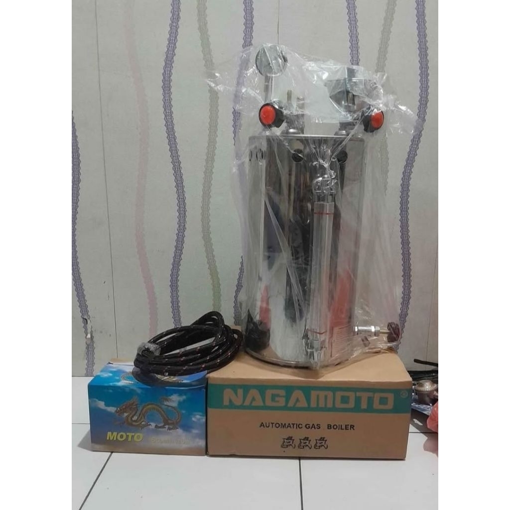 Setrika Uap Steam Boiler Gas Nagamoto 15 Liter 25 Liter 35 Liter