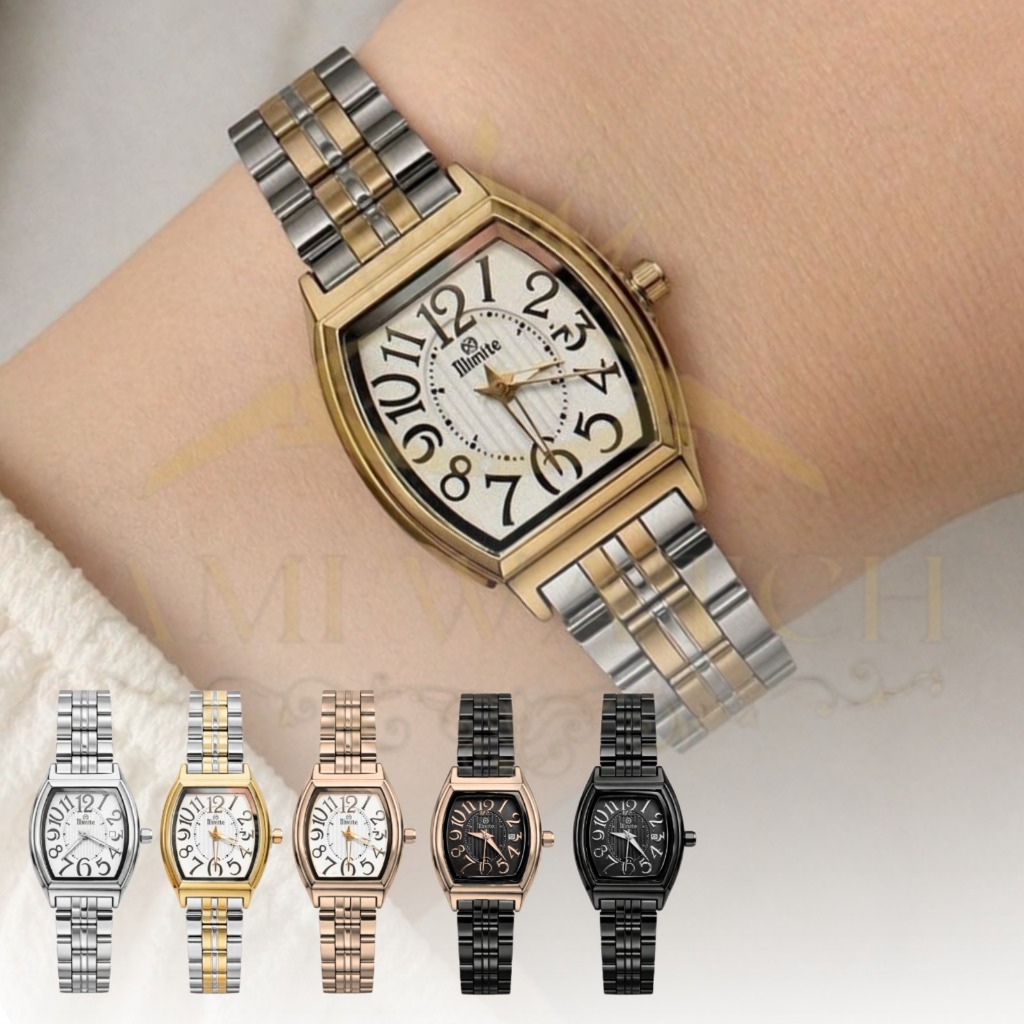 ILLIMITE 8617 JAM TANGAN WANITA BRANDED ELEGAN ANTI AIR TANGGAL AKTIF JAM TANGAN FASHION CEWEK