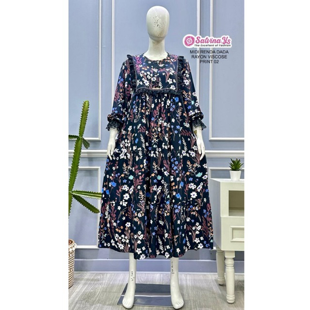 Gamis rayon viscose salvina terbaru