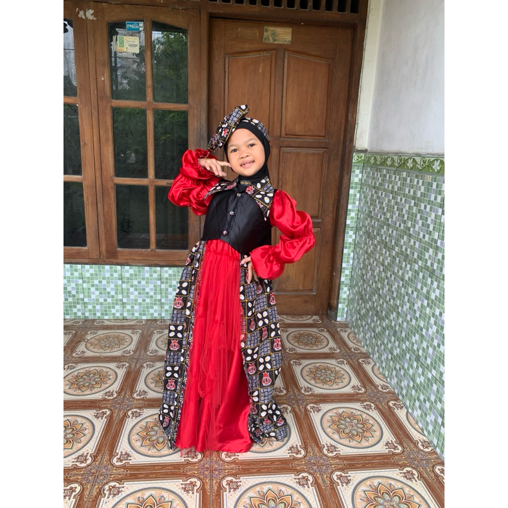 Baju Muslim anak Modis bisa untuk nyanyi fashion show