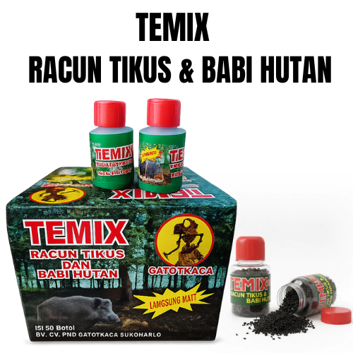 Racun Tikus Temix Botol 15 Gr Temix Original Temik Botol Racun Tikus Babi Hutan Celeng Monyet Ampuh 