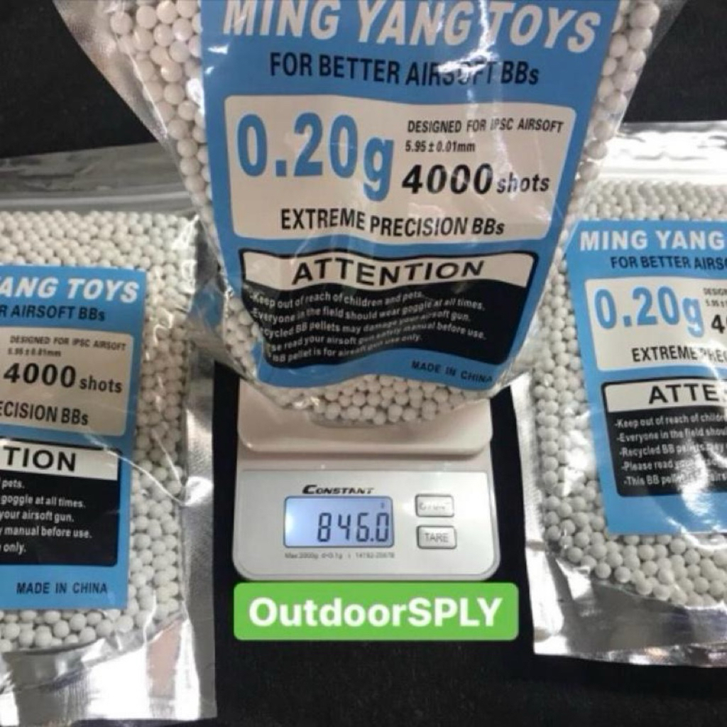 MINGYANG 6mm 0.20g 3000 pcs Ceramic Super Smooth Anti Jam