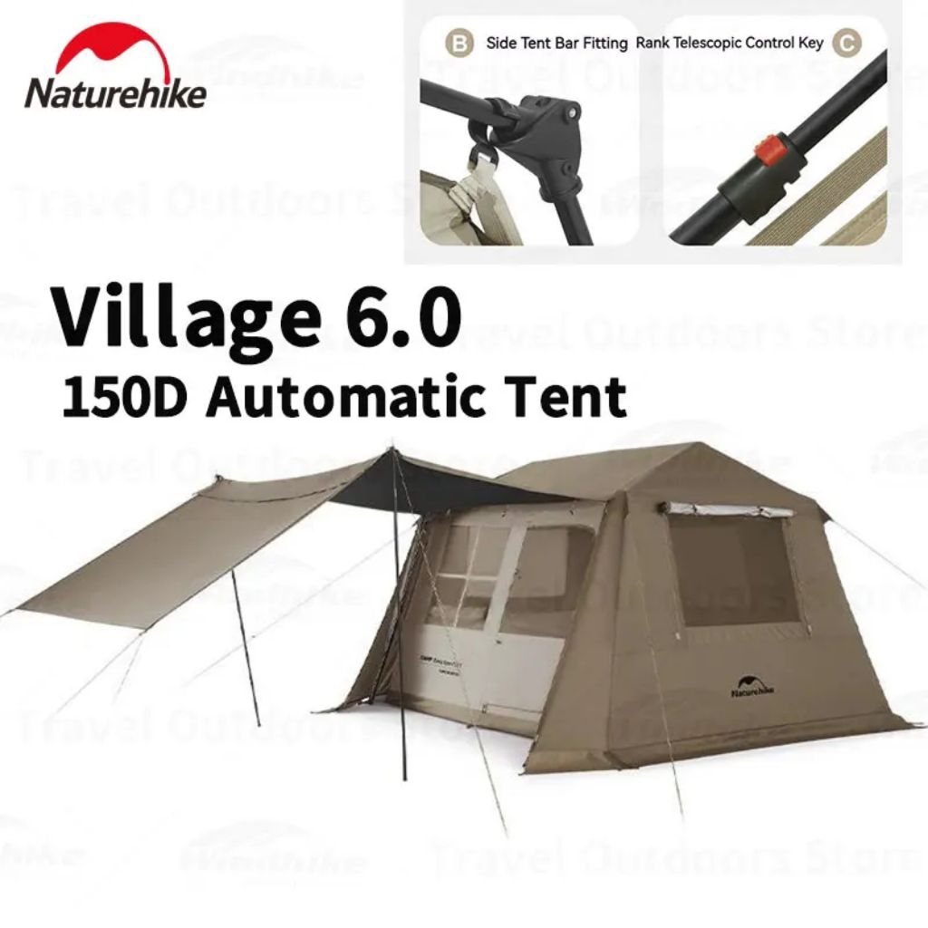 Tenda Camping Otomatis Naturehike Village 6 V6