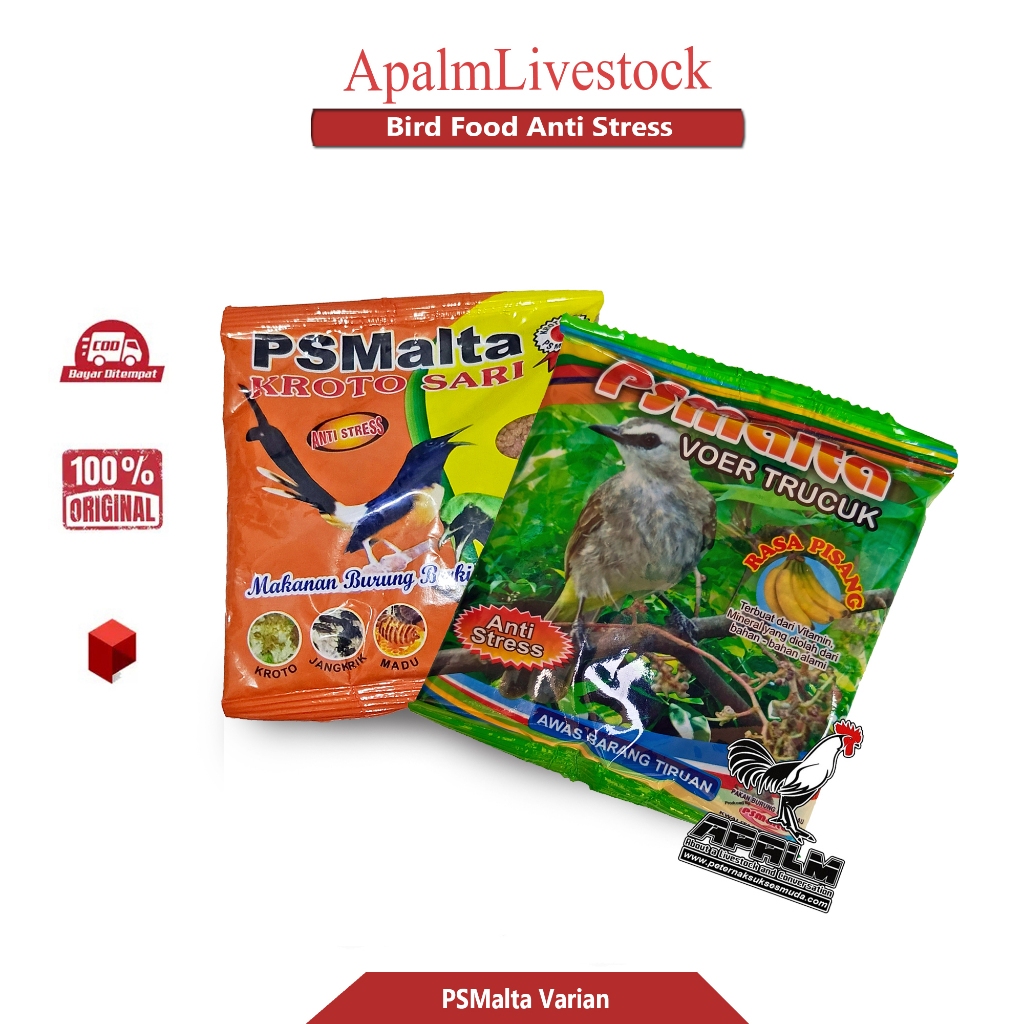 APALM PSMalta Voer Halus Kasar Pakan Harian Burung Murai Anis Trucuk Cucak Kacer