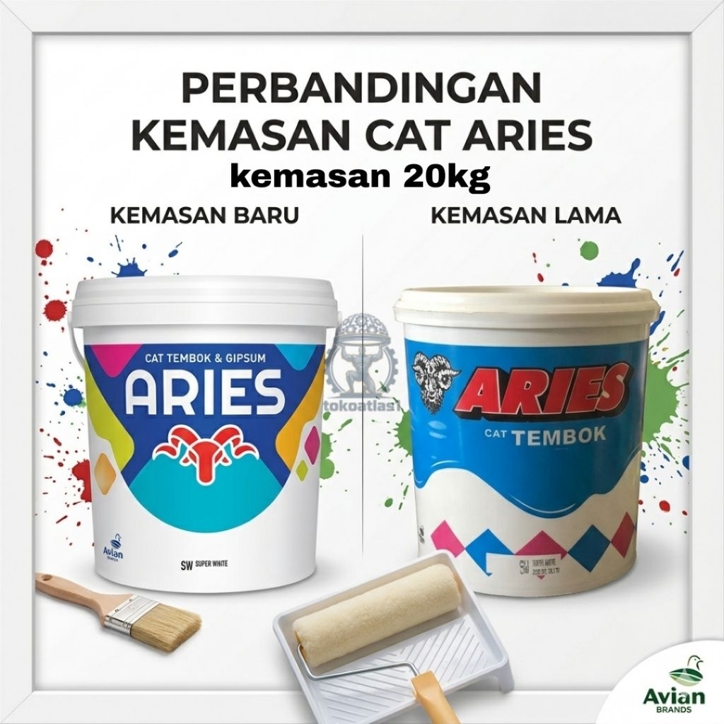 Cat tembok murah aries putih 20kg, cat murah aries 20kg putih, cat putih murah 20kg Aries, Cat aries