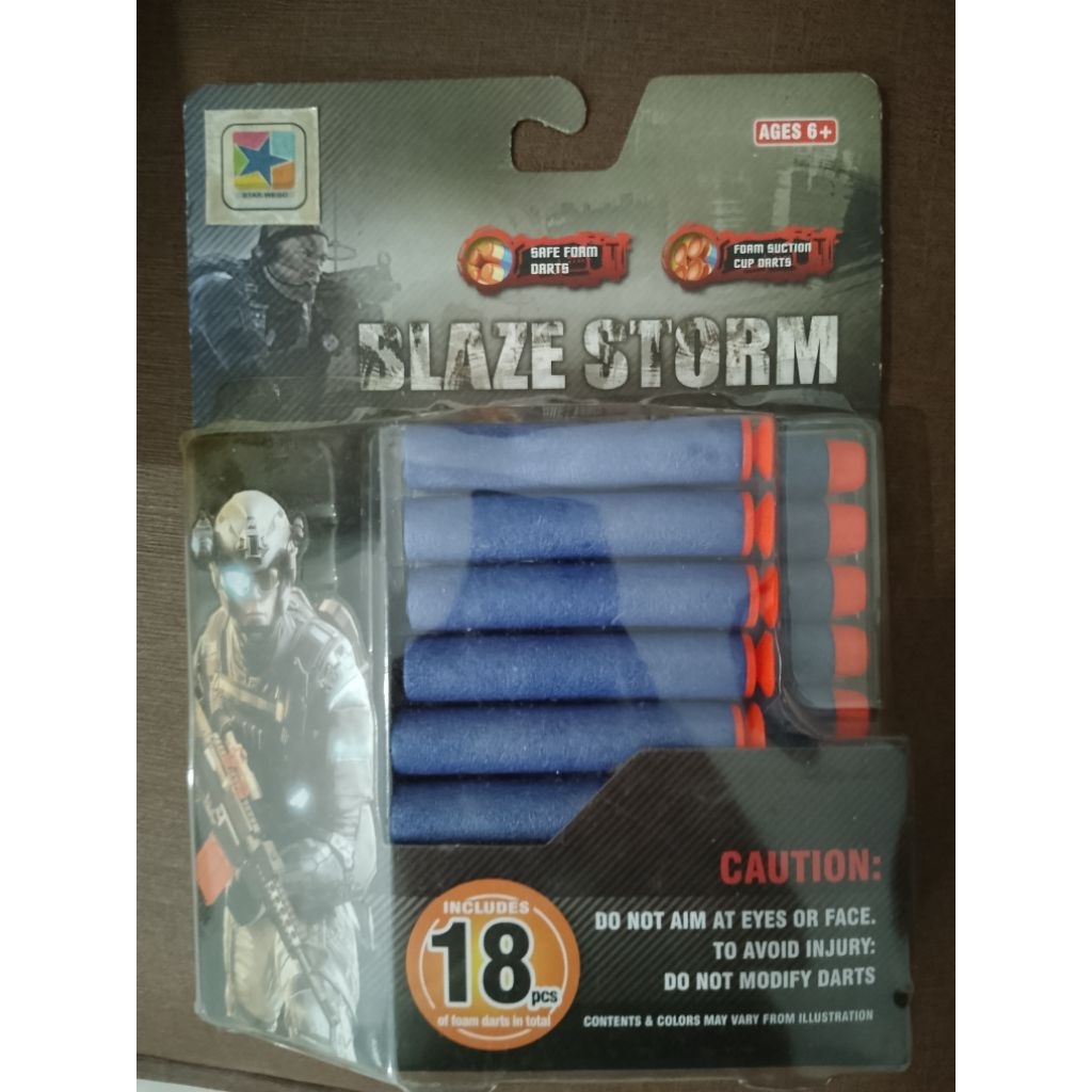 ZC04 ZC06 Peluru Busa Bulat Panjang Isi Ulang 18pcs
