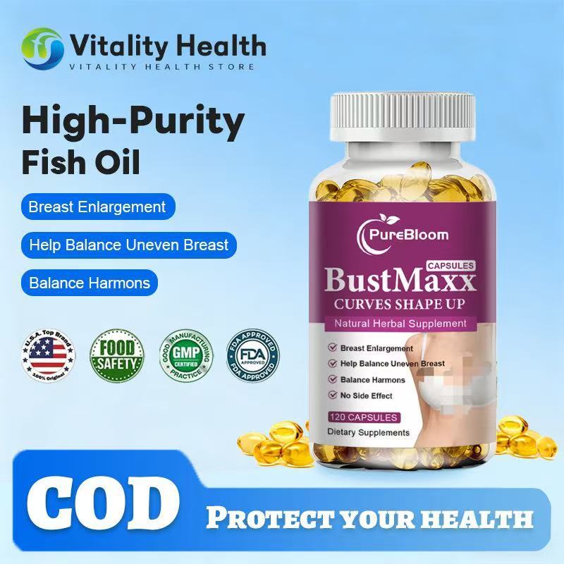 PureBloom Kapsul Pembesar Payudara 120pcs - 100% Alami Ekstrak Pueraria Mirifica Menyeimbangkan Horm