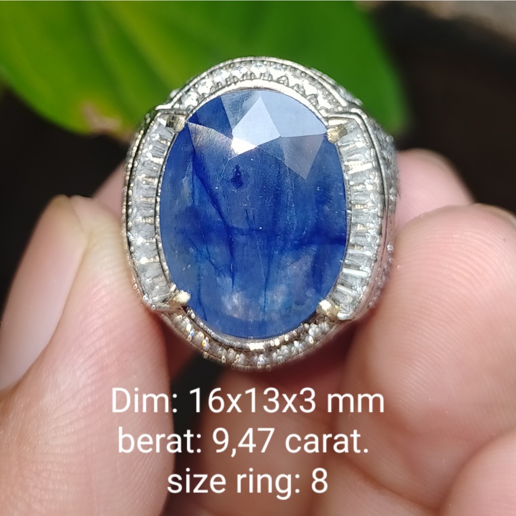 BATU BLUE SAFIR JUMBO ASLI NATURAL BAGUS AFRIKA cek batu lainnya yaman api wulung opal bacan permata