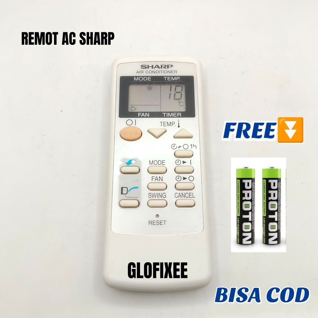 REMOTE  AC SHARP ORIGINAL CRMC  ORIGINAL