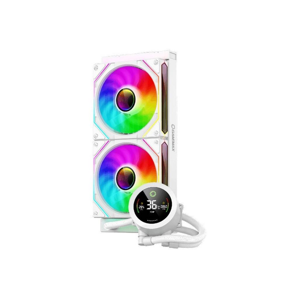 GAMEMAX ICEBERG 240 DIGITAL ARGB 240mm - All in One Liquid Cooler | WHITE