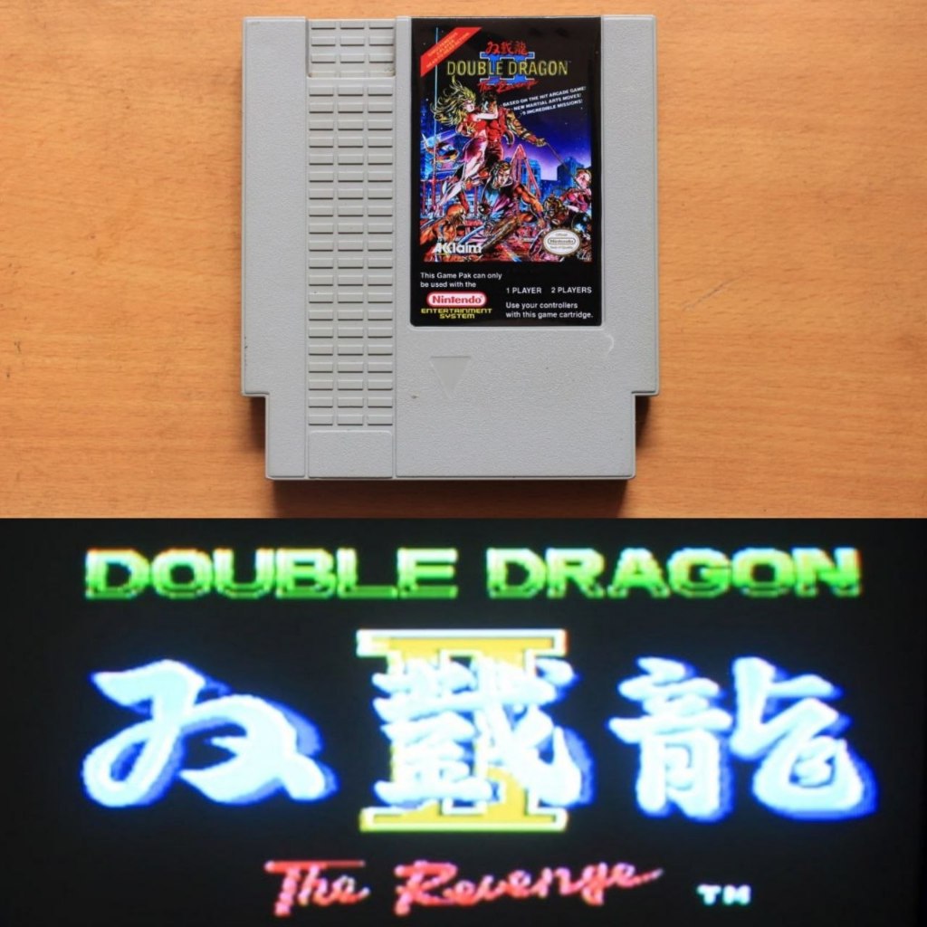 Kaset Nintendo NES Double Dragon 2 8 Bit 72 Pin Tested Normal Game Jadul 90an