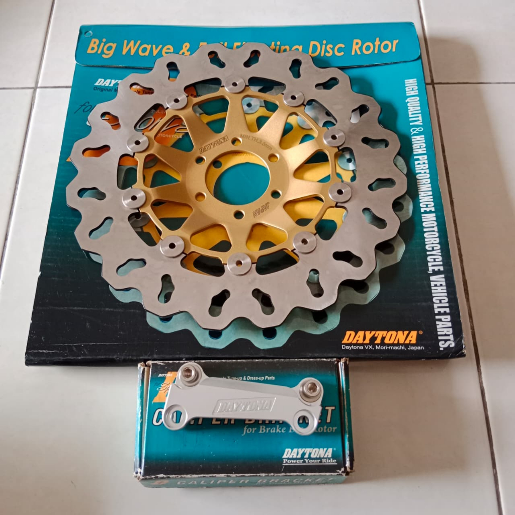 PIRINGAN CAKRAM DAYTONA TIGER 298MM 6 HOLE ORIGINAL JAPAN PNP VELG OZ MARCHESINI EXACT NX SERIES DLL