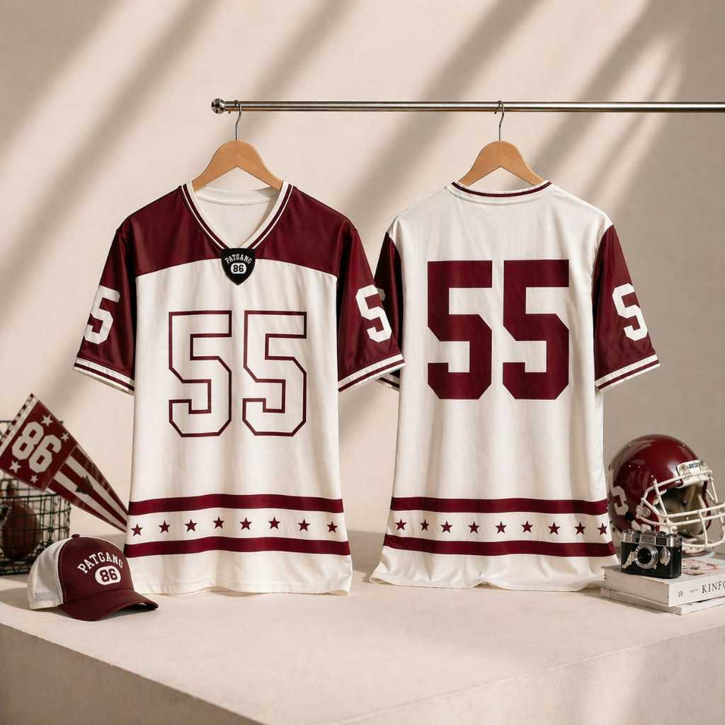 PATGANG Kaos Jersey 55  / Jersey Oversize 55 Pria / Wanita Sport