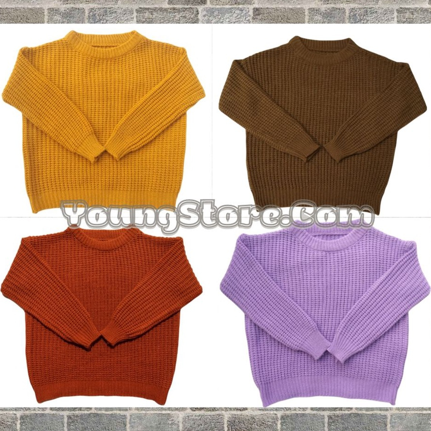 YoungStore.com Sweater rajut anak perempuan dan wanita - pakaian anak laki-laki dan cewe rajut lembu