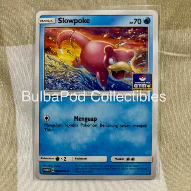 Pokemon TCG Indonesian Slowpoke PROMO 094/SM-P Gym