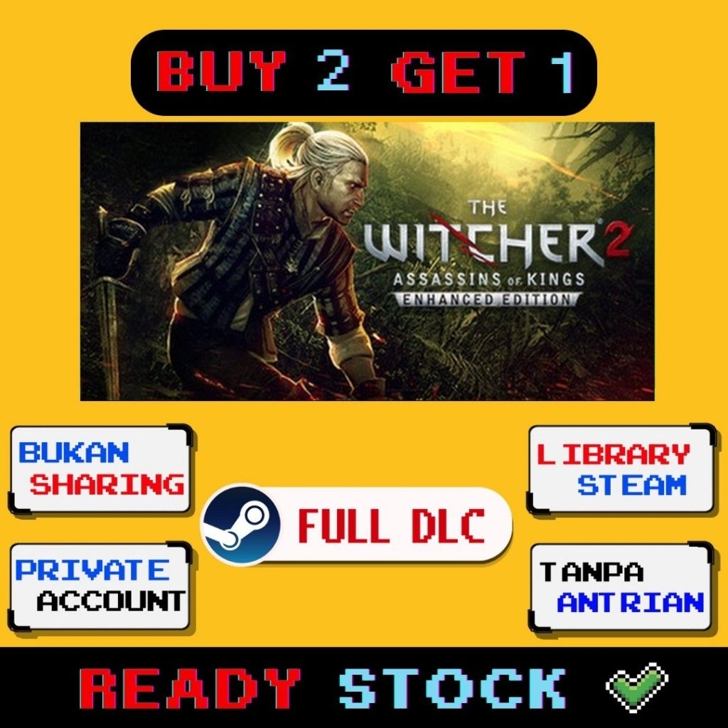 The Witcher 2: Assassins of Kings Enhanced Edition Steam Full DLC Private account Non sharing Bonus 