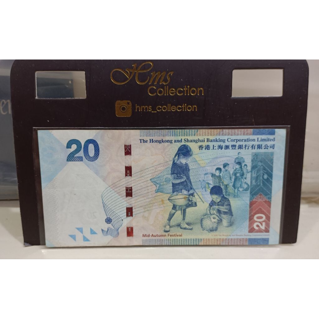 Uang Cina Hongkong 20dollars