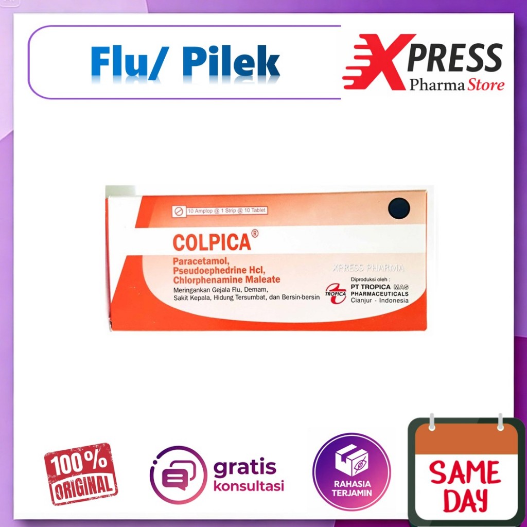 XPRESS  Flutrop DUS Obat Pilek Flu Alergi Flutop Kaplet Tablet Dos Box