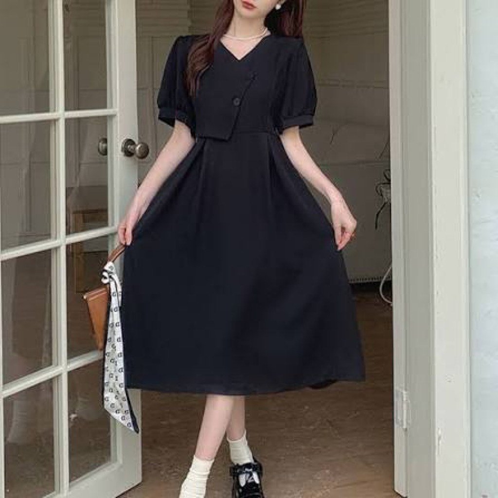 Black Korean Dress