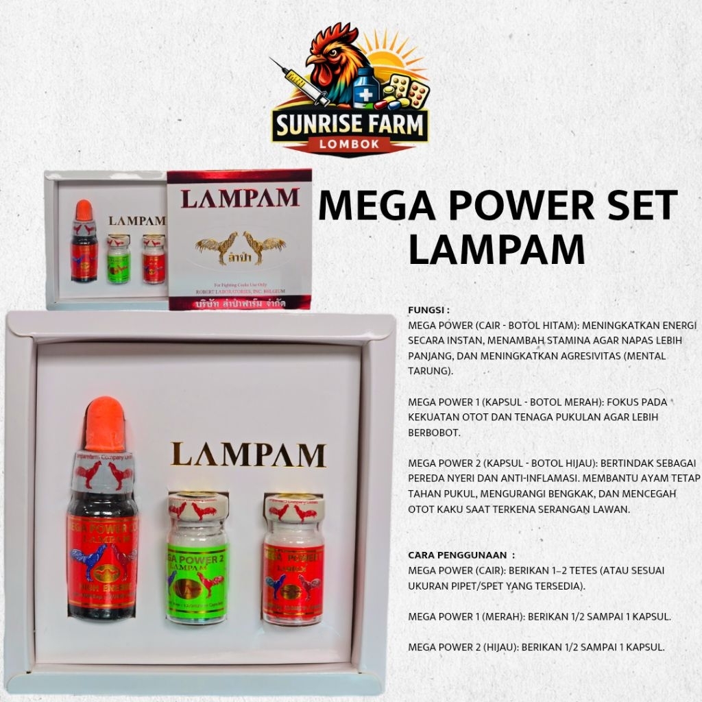 DOPING LAMPAM MEGA COCK / DOPING SET LAMPAM MEGA COCK MERAH