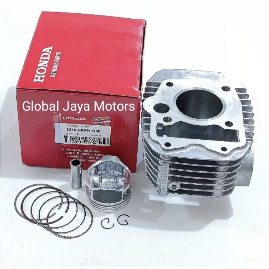 Blok seher set Kph Kharisma Kirana Supra x 125 karbu blok+piston ori