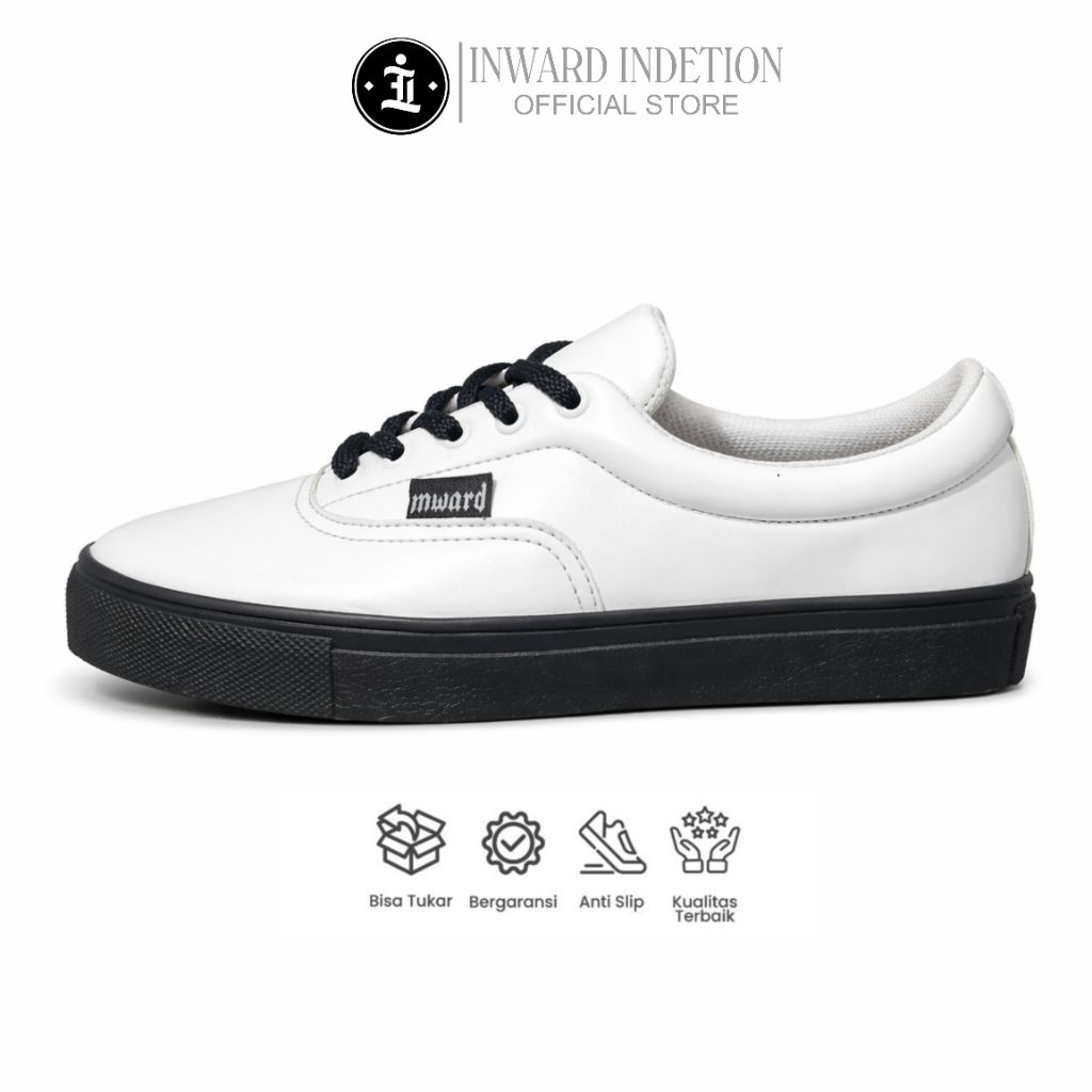 Indetion inward - Fein027 Sneakers | sepatu pria putih