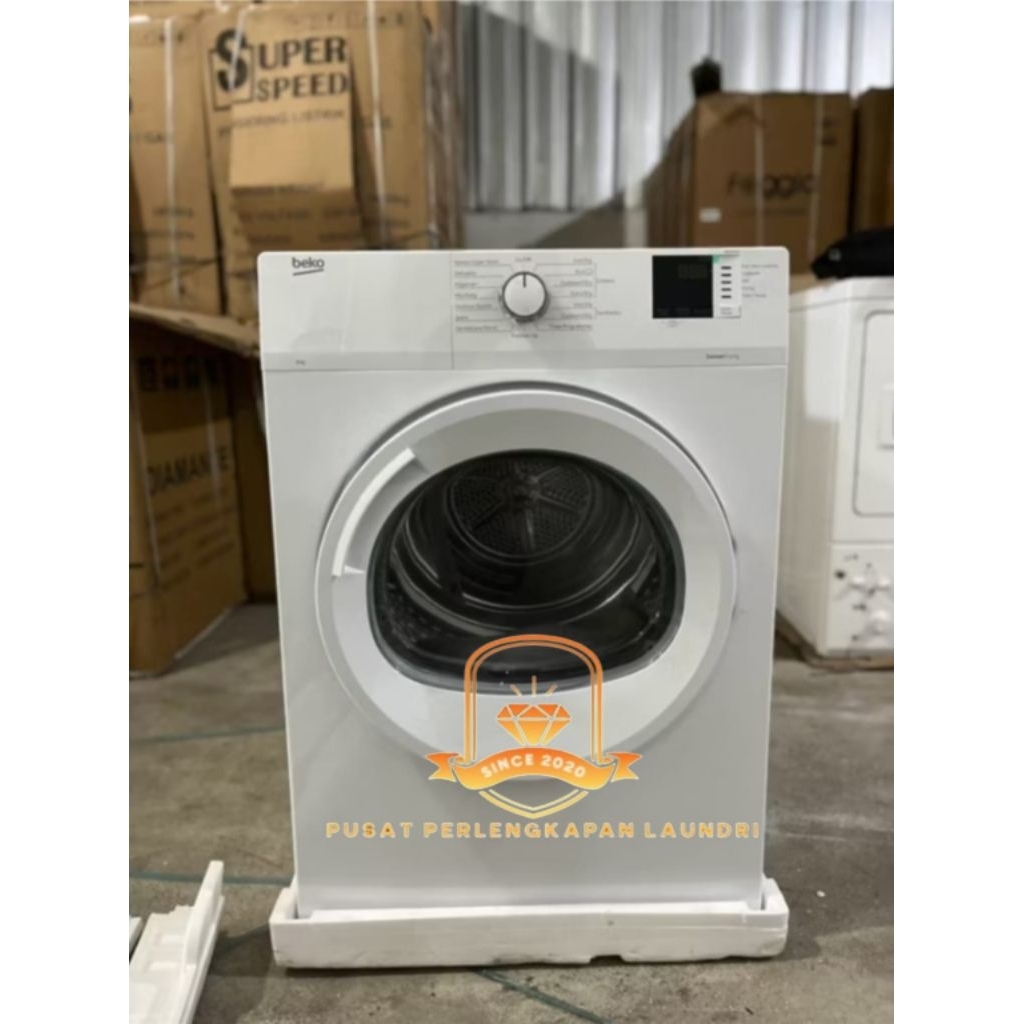 Mesin pengering Beko 8 Kg konversi gas I mesin laundry
