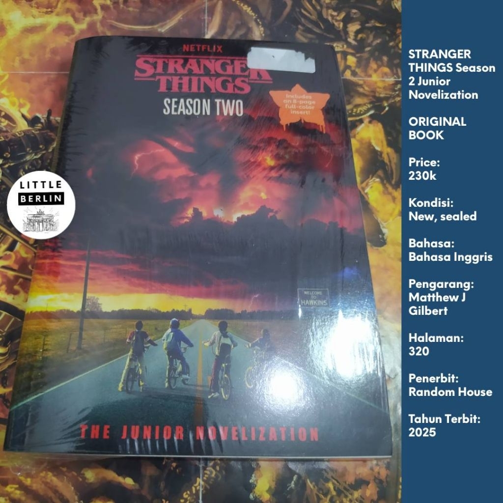ORIGINAL Novel STRANGER THINGS Season Two Junior Novelization (English) Buku Stranger Things Novel N