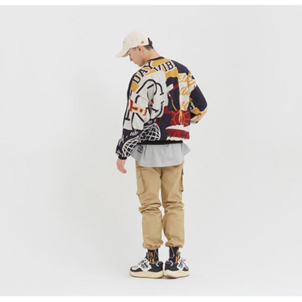 Romantic Crown Knitt Sweatshirt Oversize Sweater Rajut