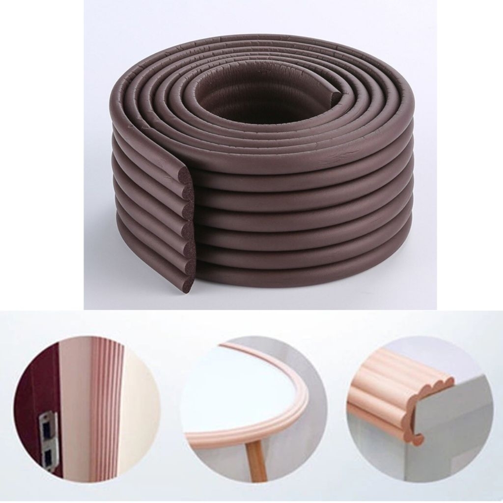 Lis Busa Bumper Pelindung Tepi Meja Table Edge Corner W shape 80 mm 2 m