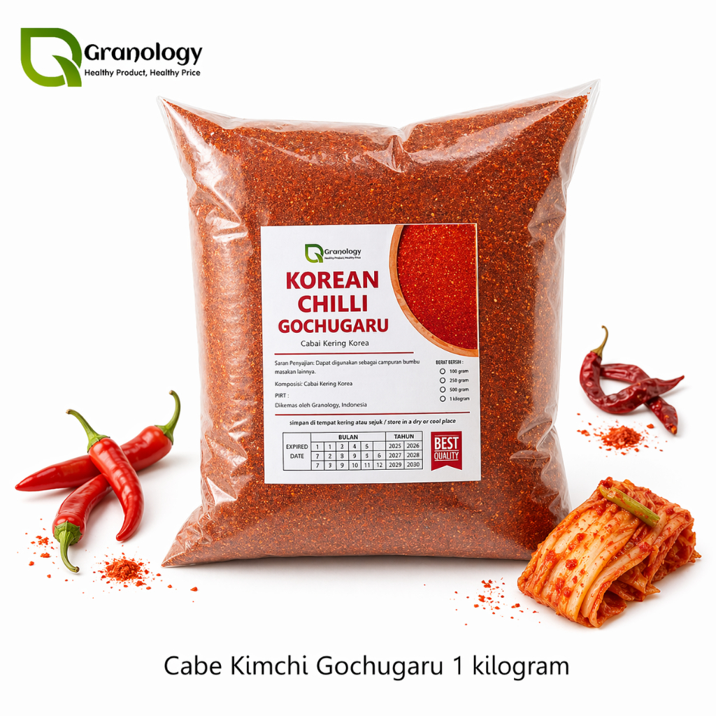 Cabe Kimchi / Gochugaru / Bubuk Cabe Korea (1 kilogram) by Granology