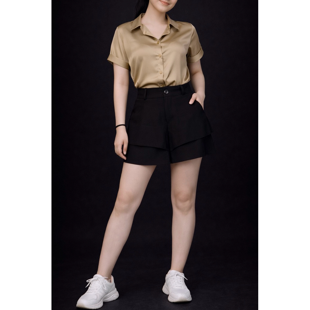 Kemeja Wanita Shirt Siwa Silk Import Bangkok