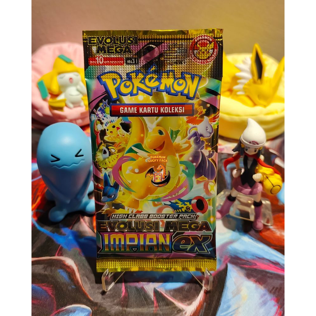 Booster Pack Mega Impian EX Kartu TCG Pokemon MA3 Random R RR SR AR SAR MUR Charizard Pikachu Gengar