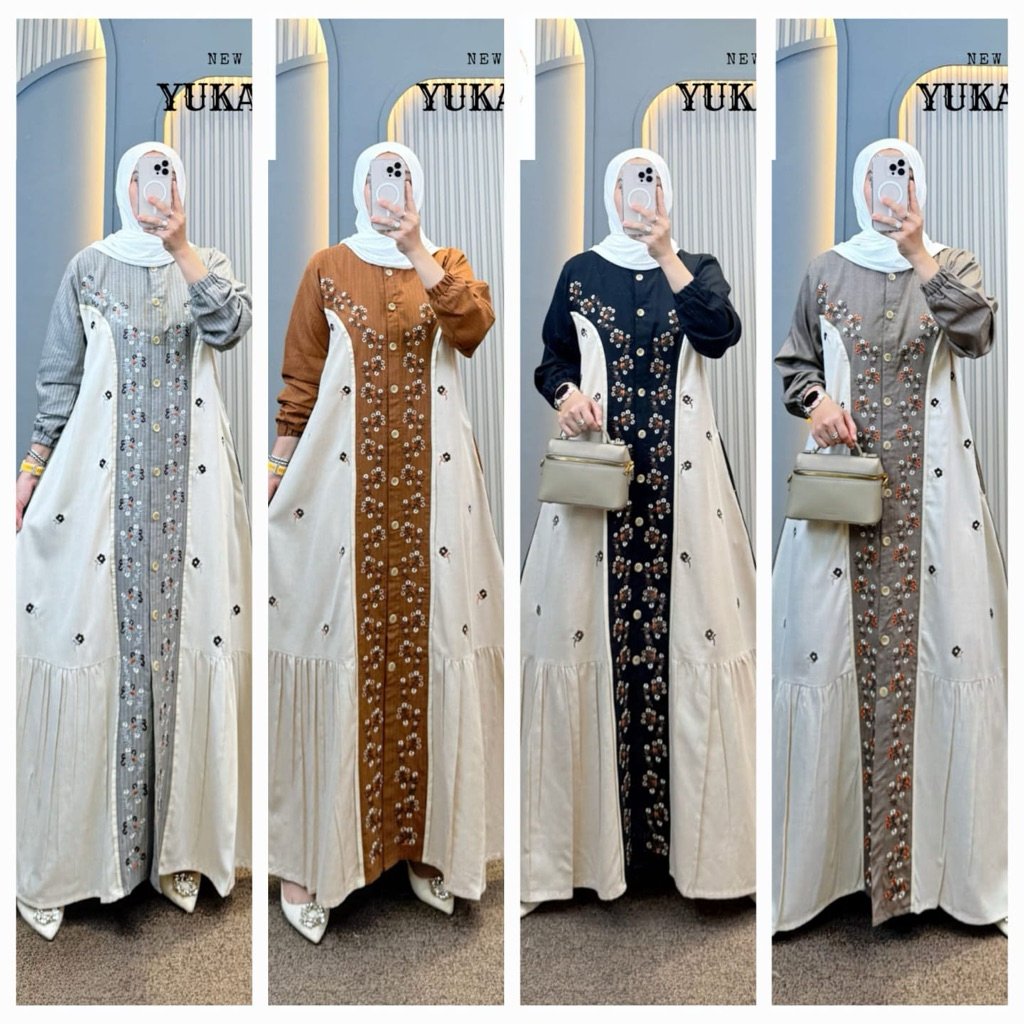 GAMIS KATUN KOMBINASI SYAINA BY SEMUT ORIGINAL
