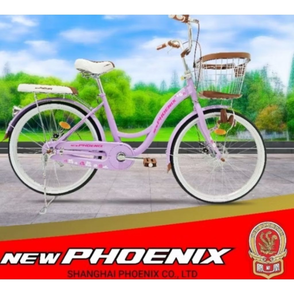 SEPEDA MINI KERANJANG DEWASA PHOENIX 26 INCH REM CAKRAM NEW
